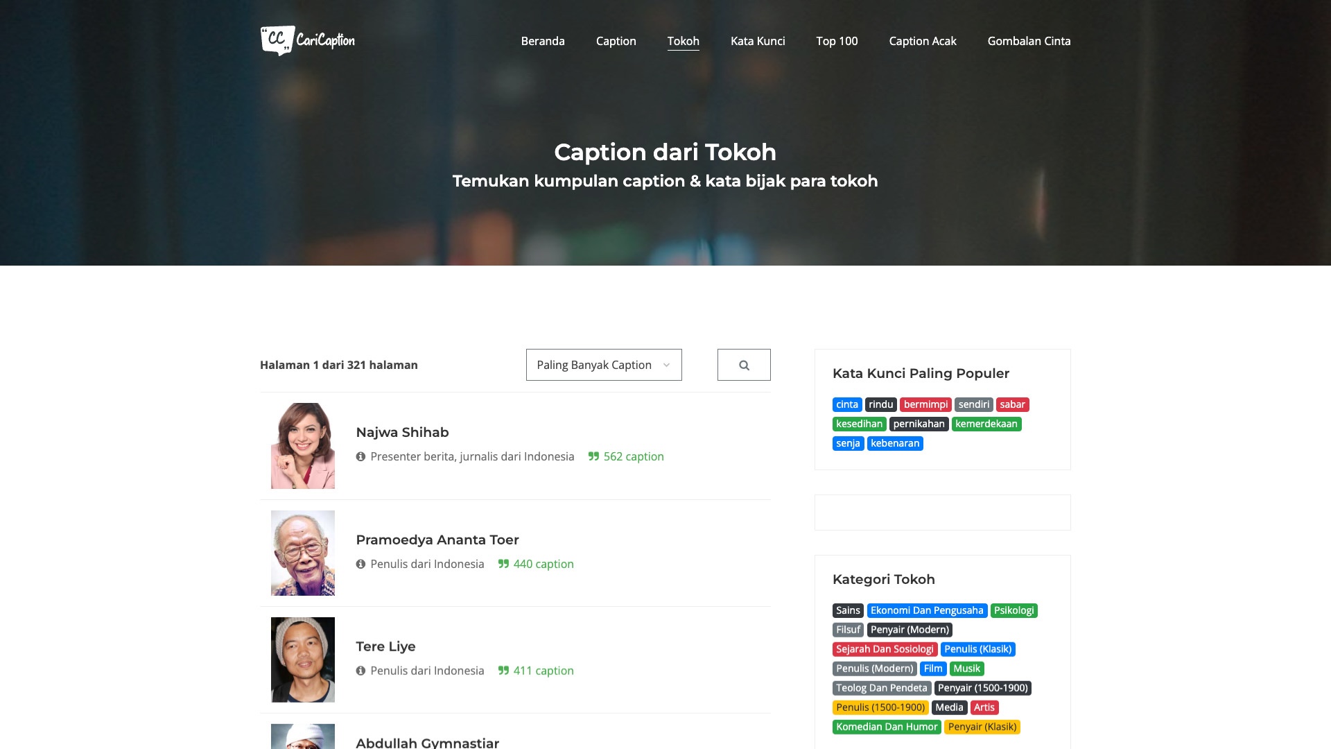 caricaption.com Tangkapan Layar 2