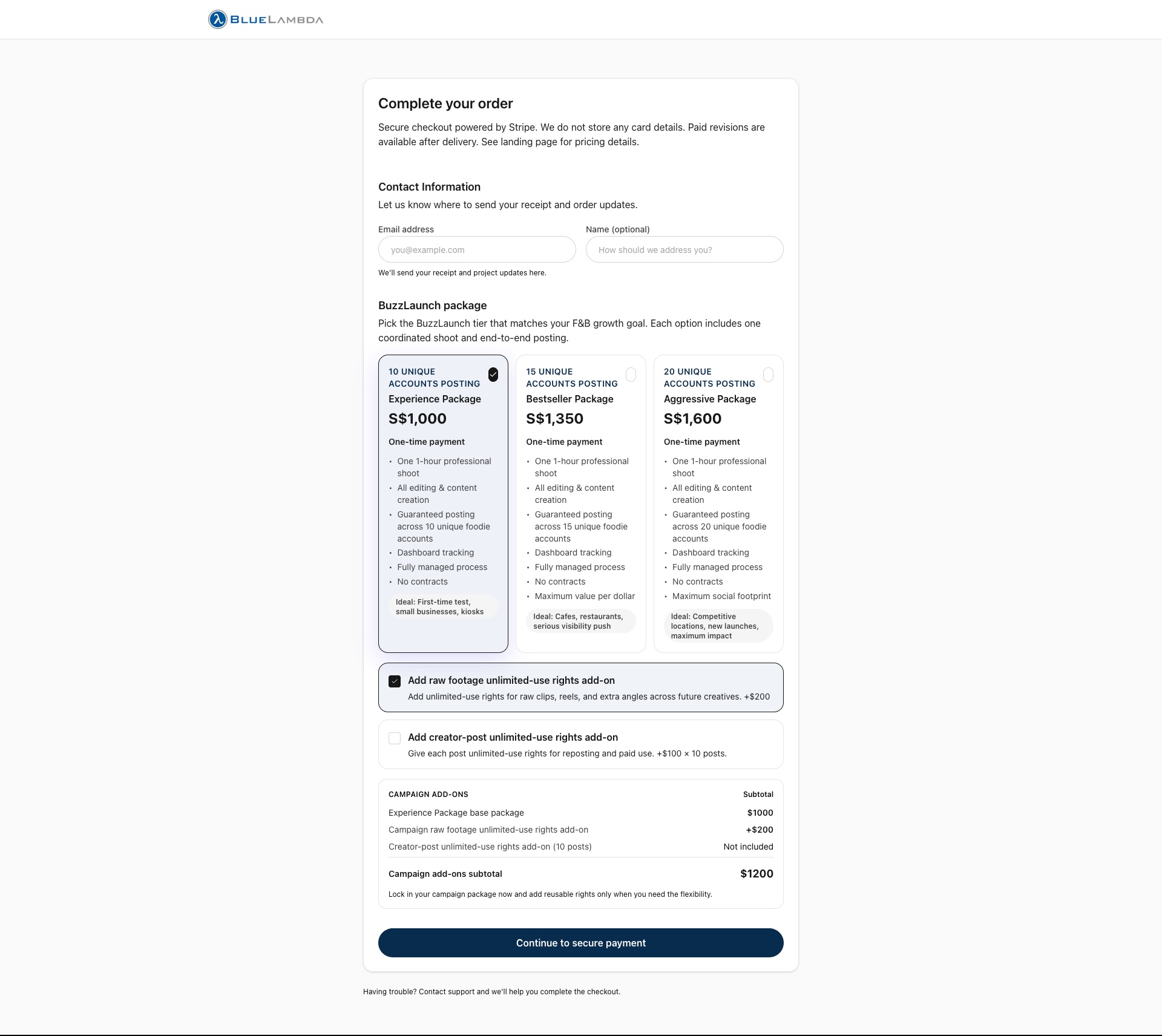 Bluelambda Client Portal Tangkapan Layar 3