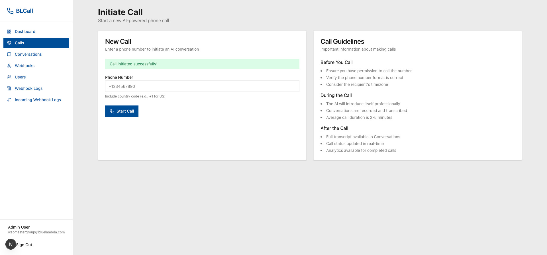 BLCall Tangkapan Layar 3