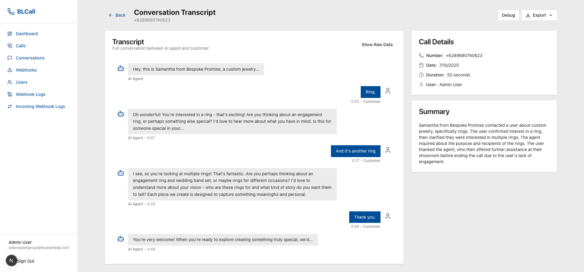 BLCall Tangkapan Layar 5