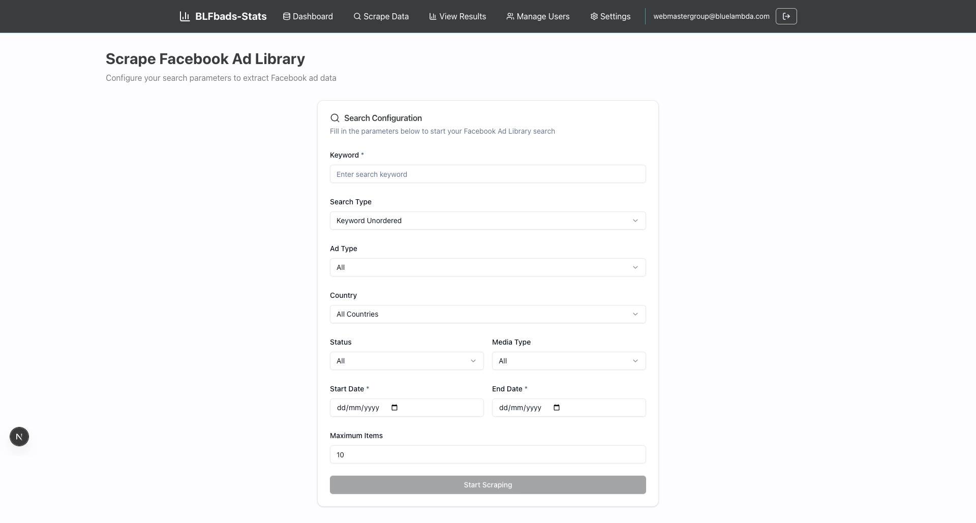 BLfbads Stats Tangkapan Layar 2