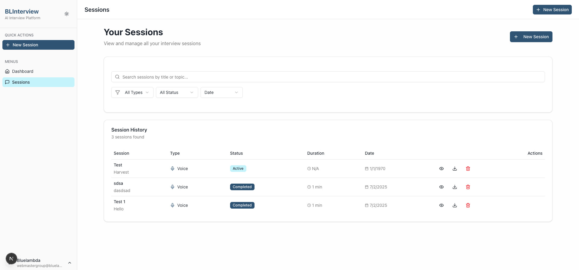 BLinterview Tangkapan Layar 3