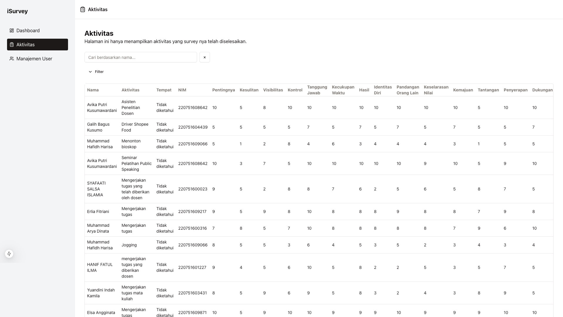 iSurvey Tangkapan Layar 5