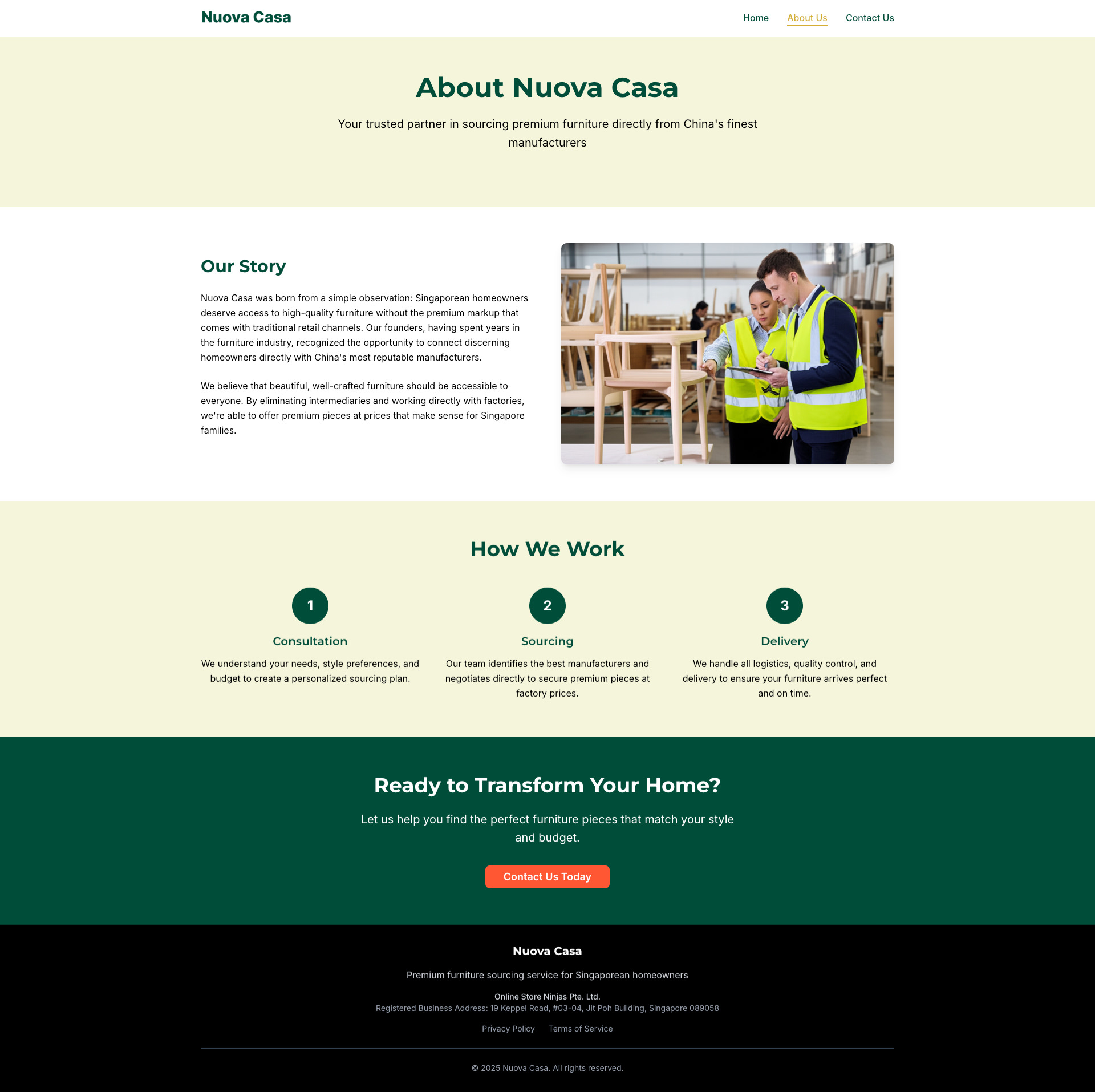 nuovacasa.sg Tangkapan Layar 1