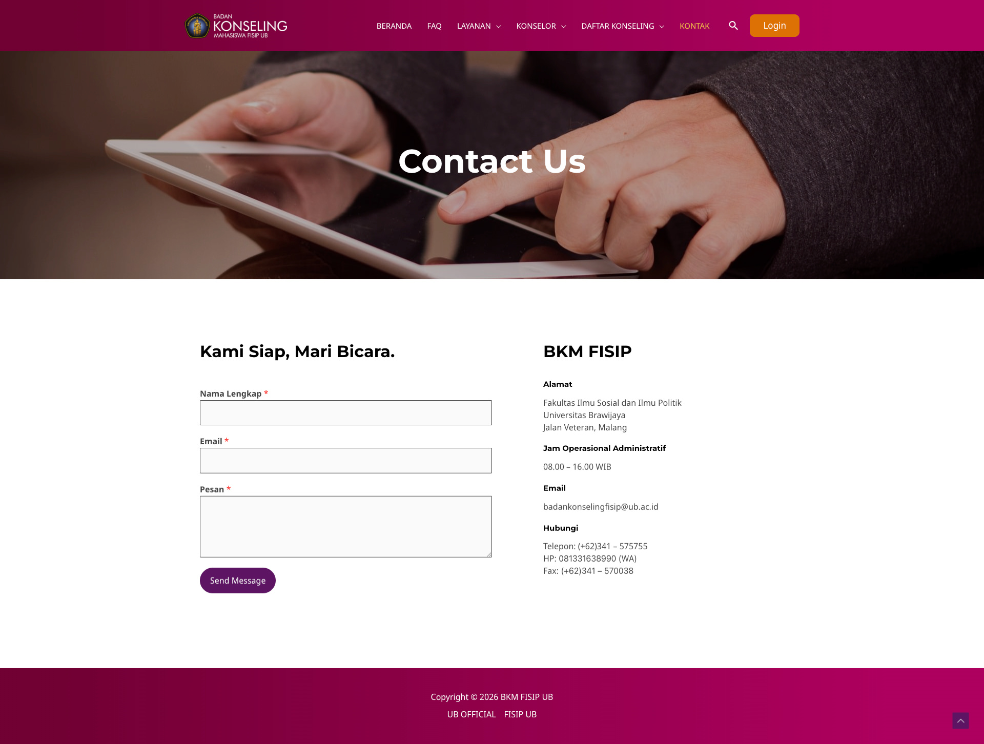 BKM FISIP Universitas Brawijaya Tangkapan Layar 3